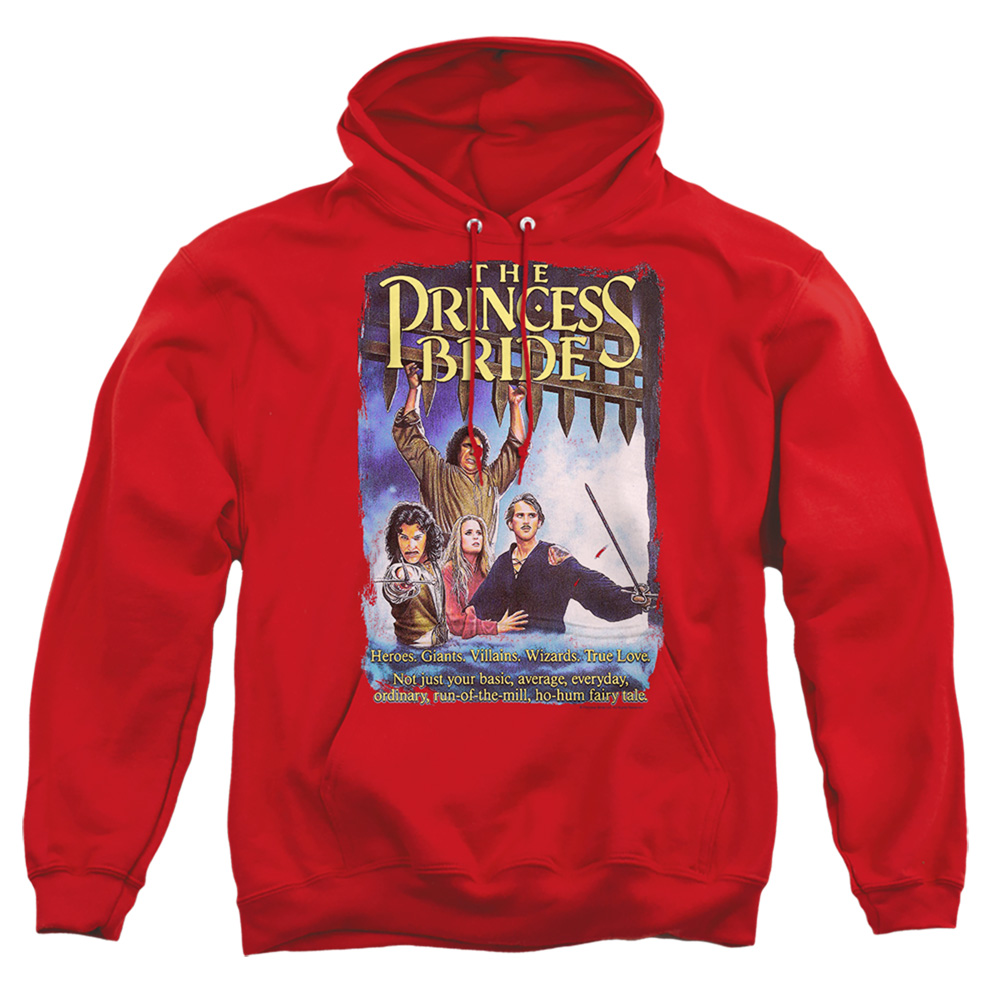 PB120D-AFTH-1 Princess Bride Alt Poster Adult Pullover Hoodie, Red - Small