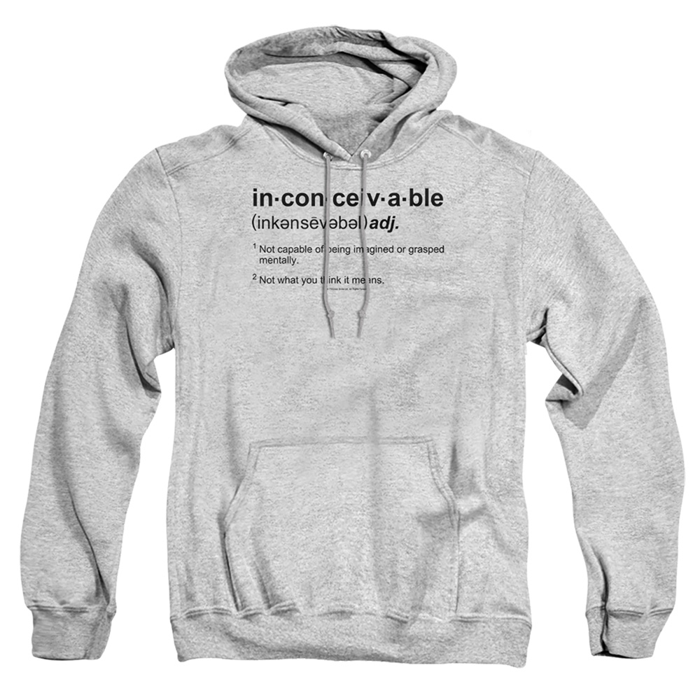 PB118C-AFTH-1 Princess Bride Definition Adult Pullover Hoodie, Athletic Heather - Small