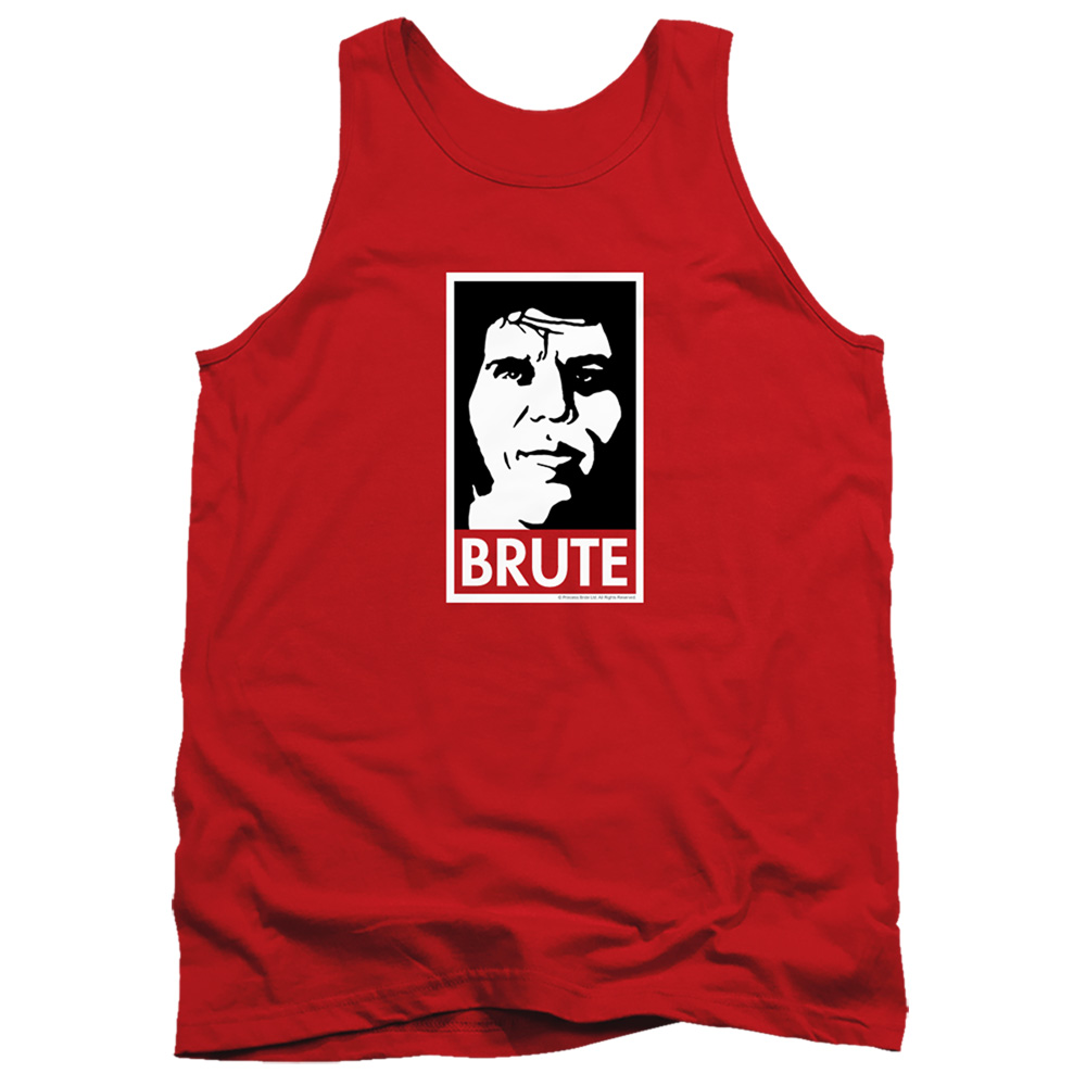 PB147C-TK-1 Princess Bride Brute Adult Tank Top, Red - Small