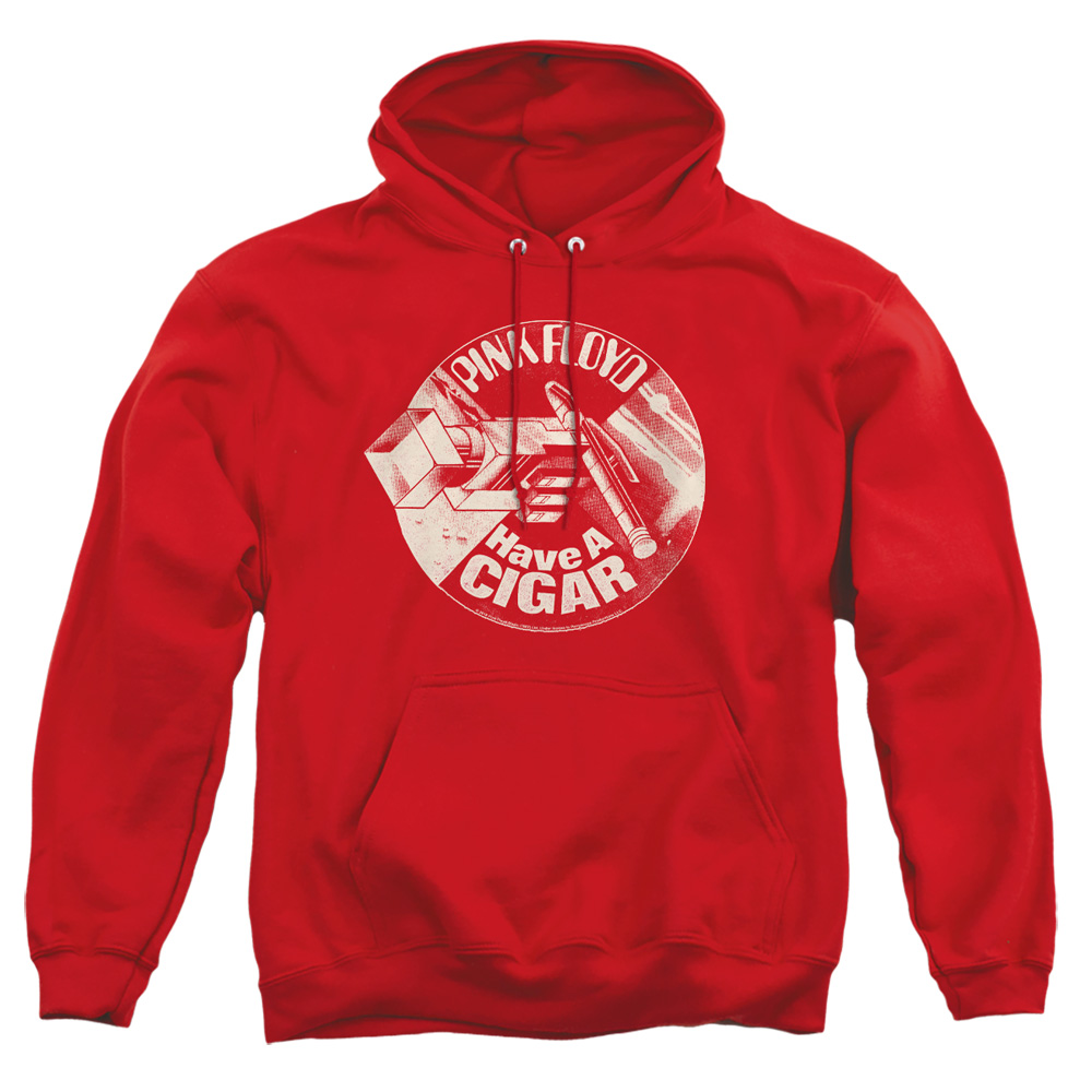 PERRY272-AFTH-3 Pink Floyd Just A Cigar Adult Pullover Hoodie, Red - Large