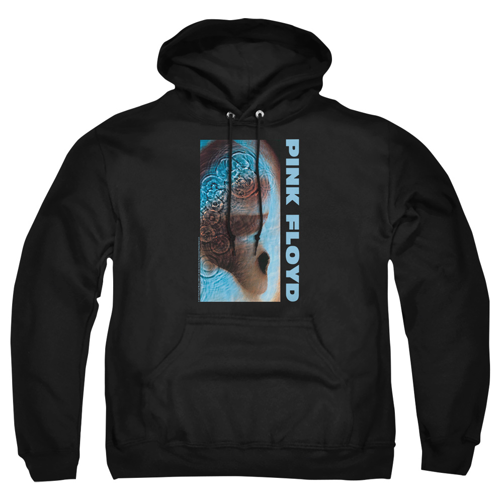 PERRY219-AFTH-6 Pink Floyd Meddle Adult Pullover Hoodie, Black - 3X