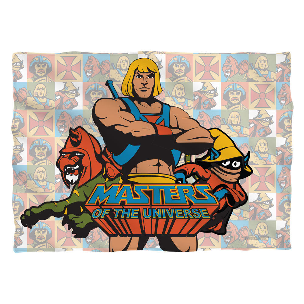 DRM276FB-PLO1-0 Masters of The Universe Heroes Front Back Print Pillow Case, White - 20 x 28 in.