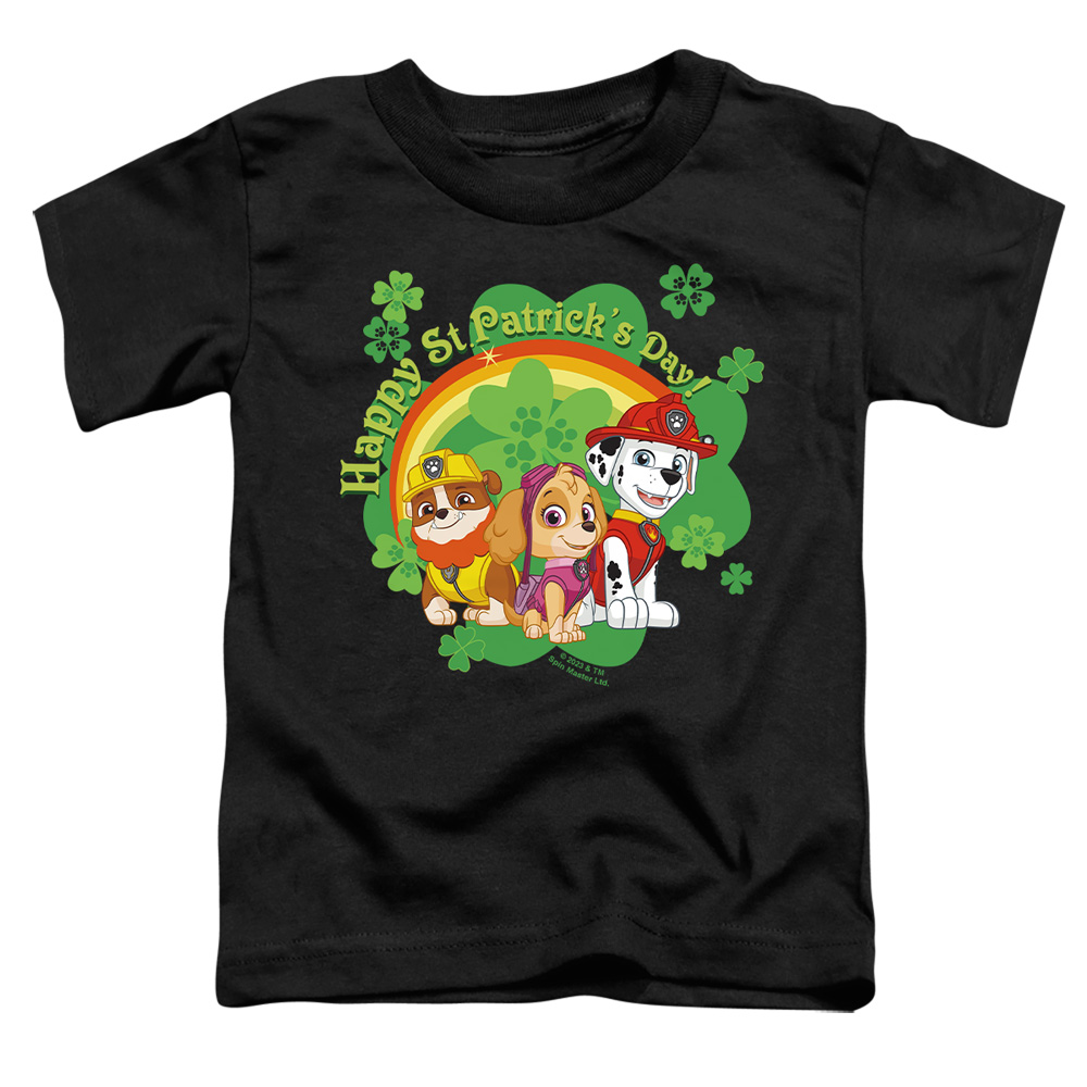 NICK10266SPD-TT-3 Paw Patrol St. Patricks Day Team Toddler Short Sleeve T-Shirt, Navy - Large 4T