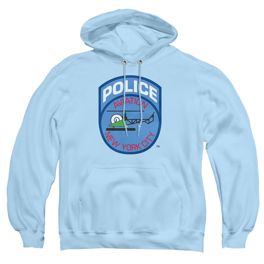 NYC163-AFTH-2 York City Aviation Adult Pullover Hoodie, Light Blue - Medium