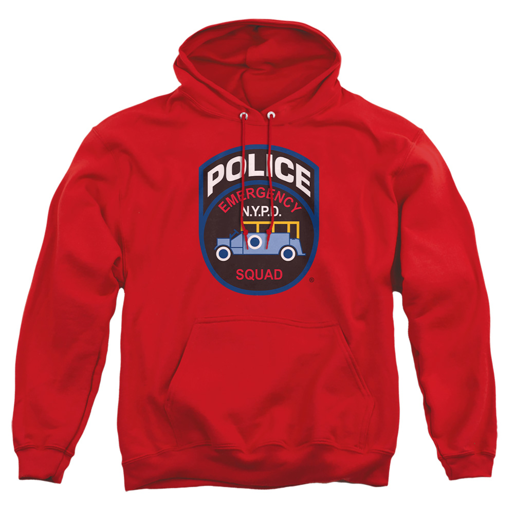 NYC162-AFTH-2 York City Emergency Squad Adult Pullover Hoodie, Red - Medium