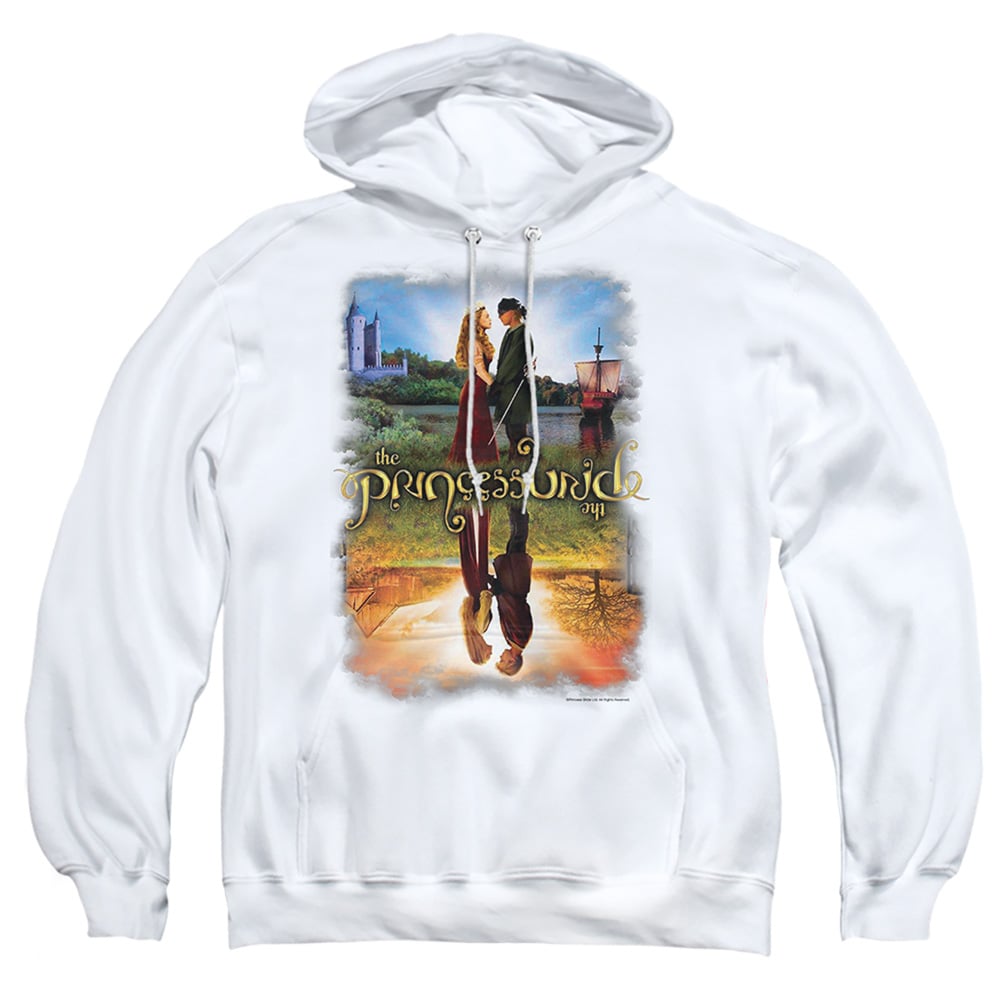 PB101H-AFTH-3 Princess Bride Poster Reflection Adult Pullover Hoodie, White - Large