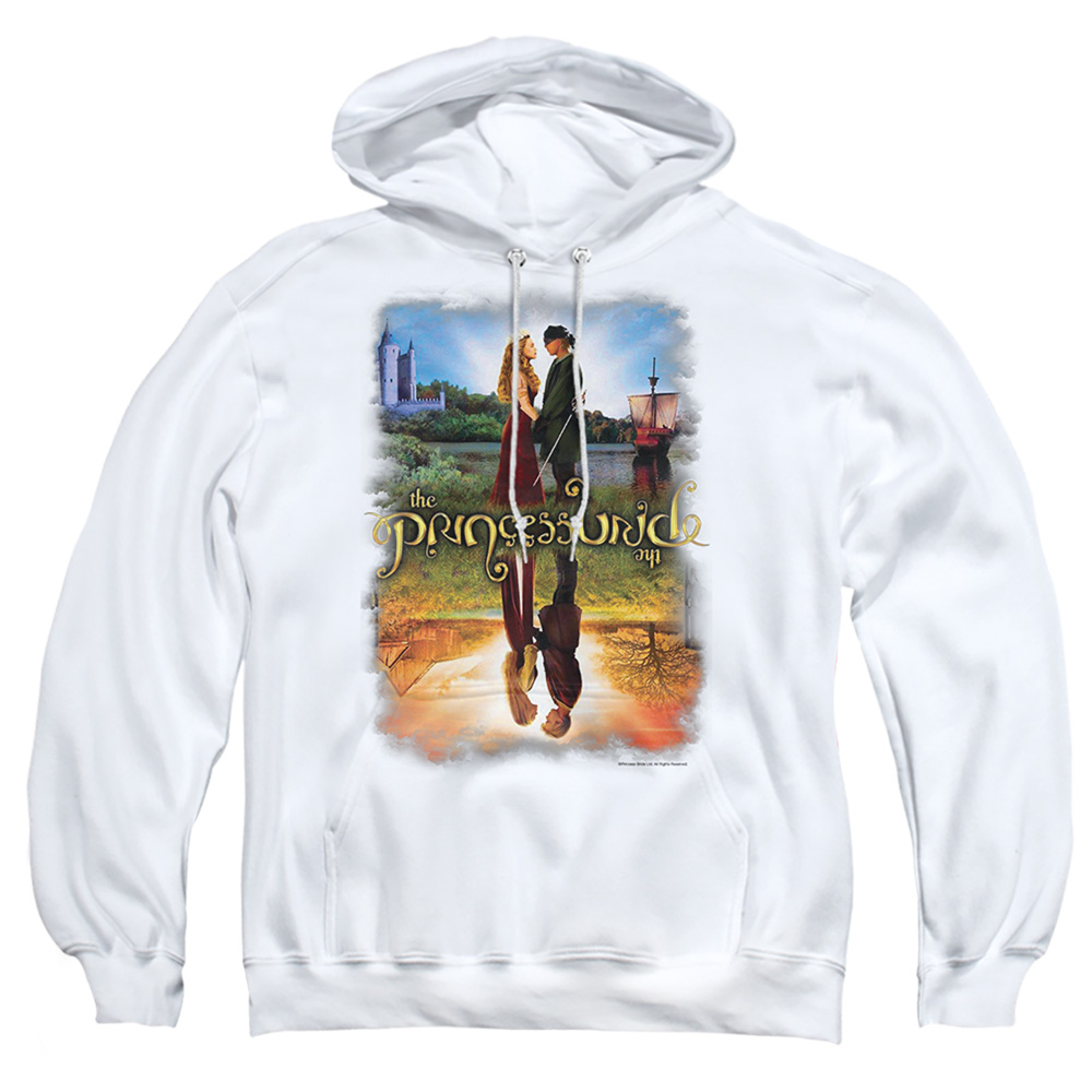 PB101H-AFTH-5 Princess Bride Poster Reflection Adult Pullover Hoodie, White - 2X