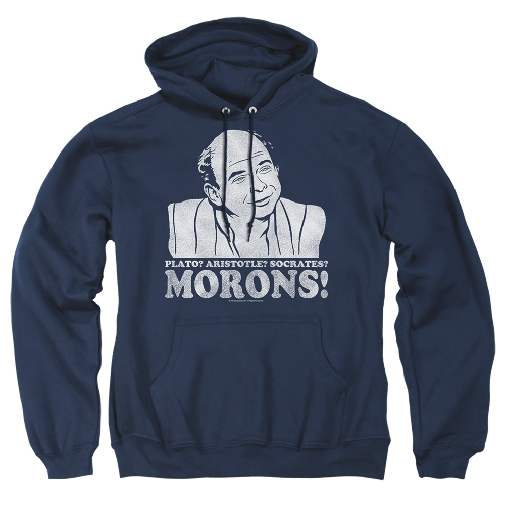 PB121K-AFTH-1 Princess Bride Morons Adult Pullover Hoodie, Navy - Small