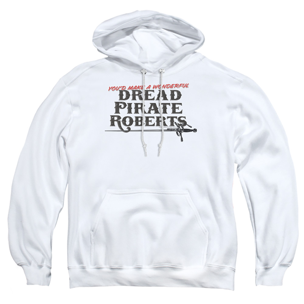 PB122I-AFTH-2 Princess Bride Wonderful Dread Adult Pullover Hoodie, White - Medium