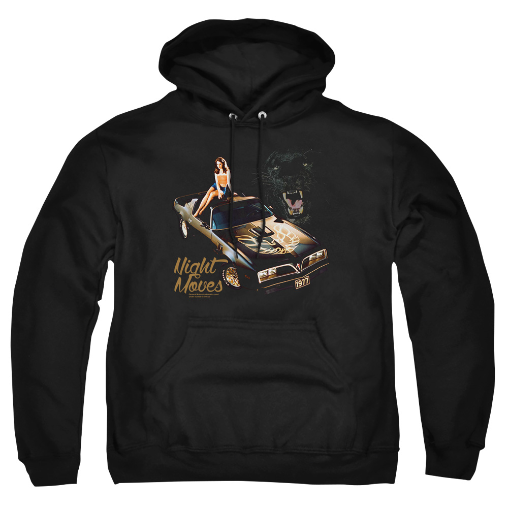 PTC108-AFTH-2 Pontiac Night Moves Adult Pullover Hoodie, Black - Medium