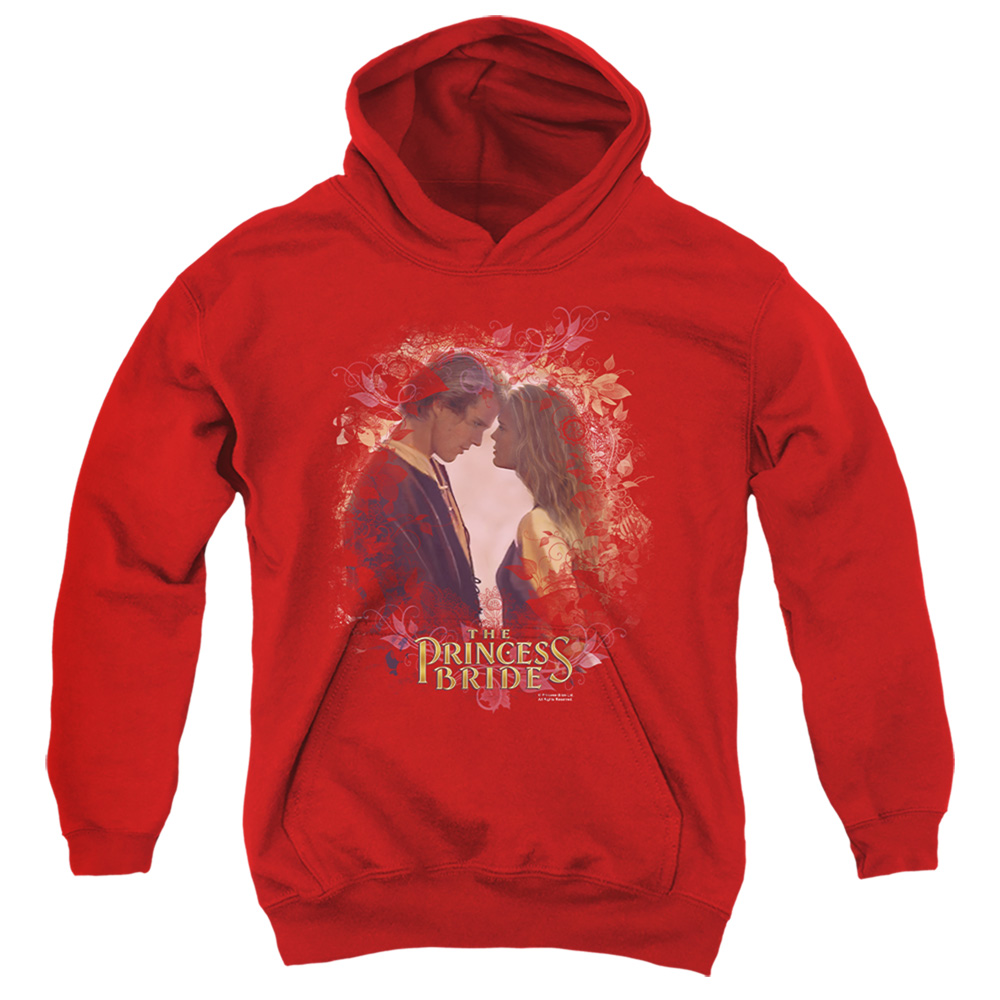PB151D-YFTH-2 Princess Bride Young Love Youth Hooded Sweatshirt, Red - Medium