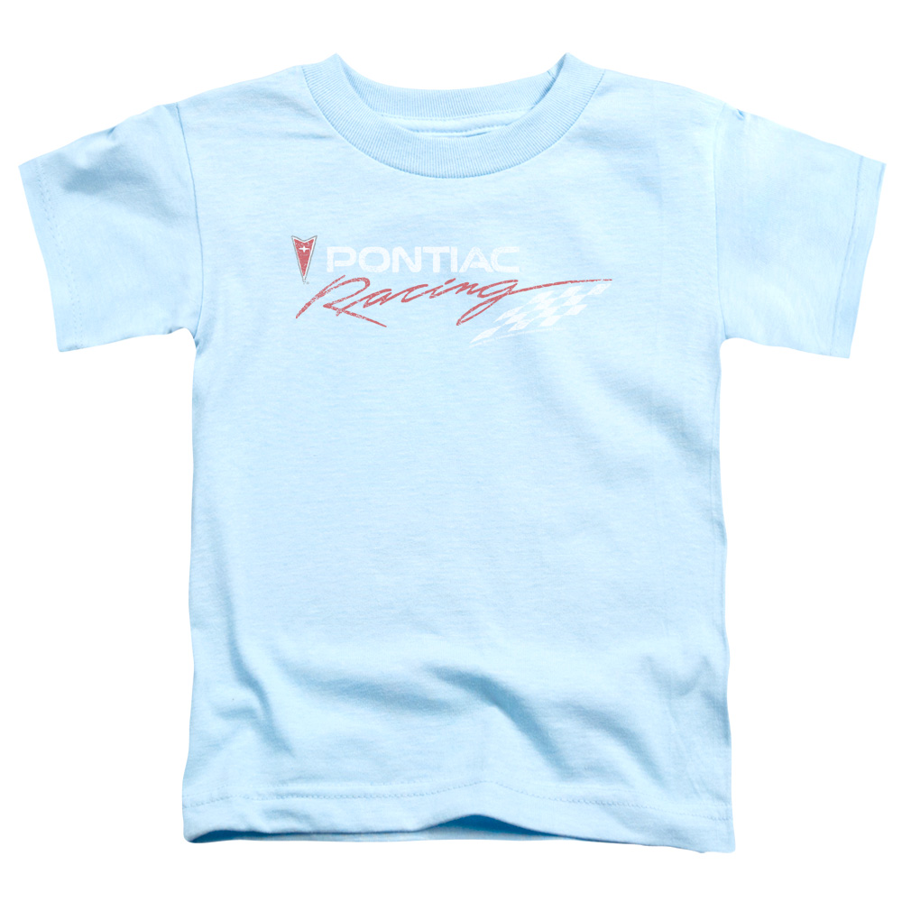 PTC114-TT-2 Pontiac Racing Rough Hewn Toddler Short Sleeve T-Shirt, Light Blue - Medium 3T