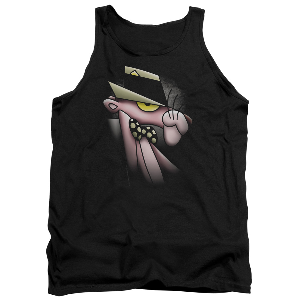 MGM201TK2 Pink Panther Smooth Panther Adult Tank Top44 Black  Medium