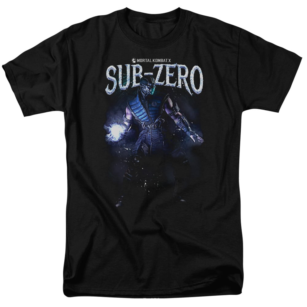 WBM523-AT-2 Mortal Kombat Sub-Zero Adult Regular Fit Short Sleeve T-Shirt, Black - Medium -  Trevco Sportswear