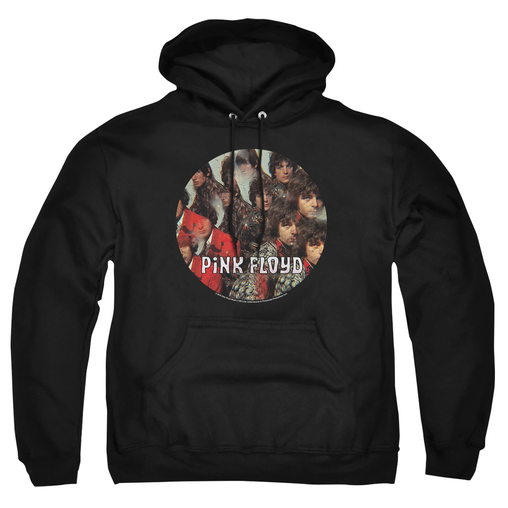 PERRY126-AFTH-2 Pink Floyd Piper Adult Pullover Hoodie, Black - Medium