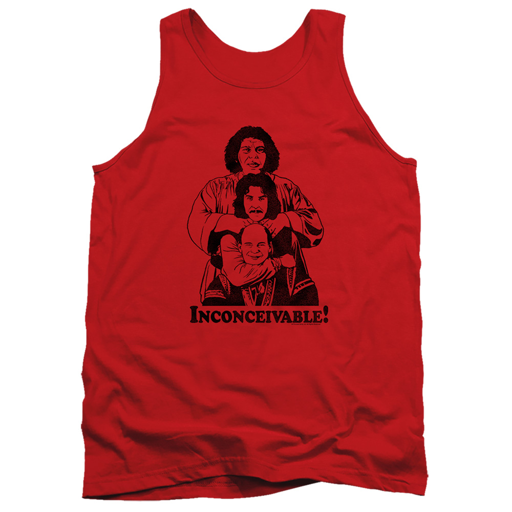 PB105E-TK-2 Princess Bride Inconceivable Adult Tank Top, Red - Medium