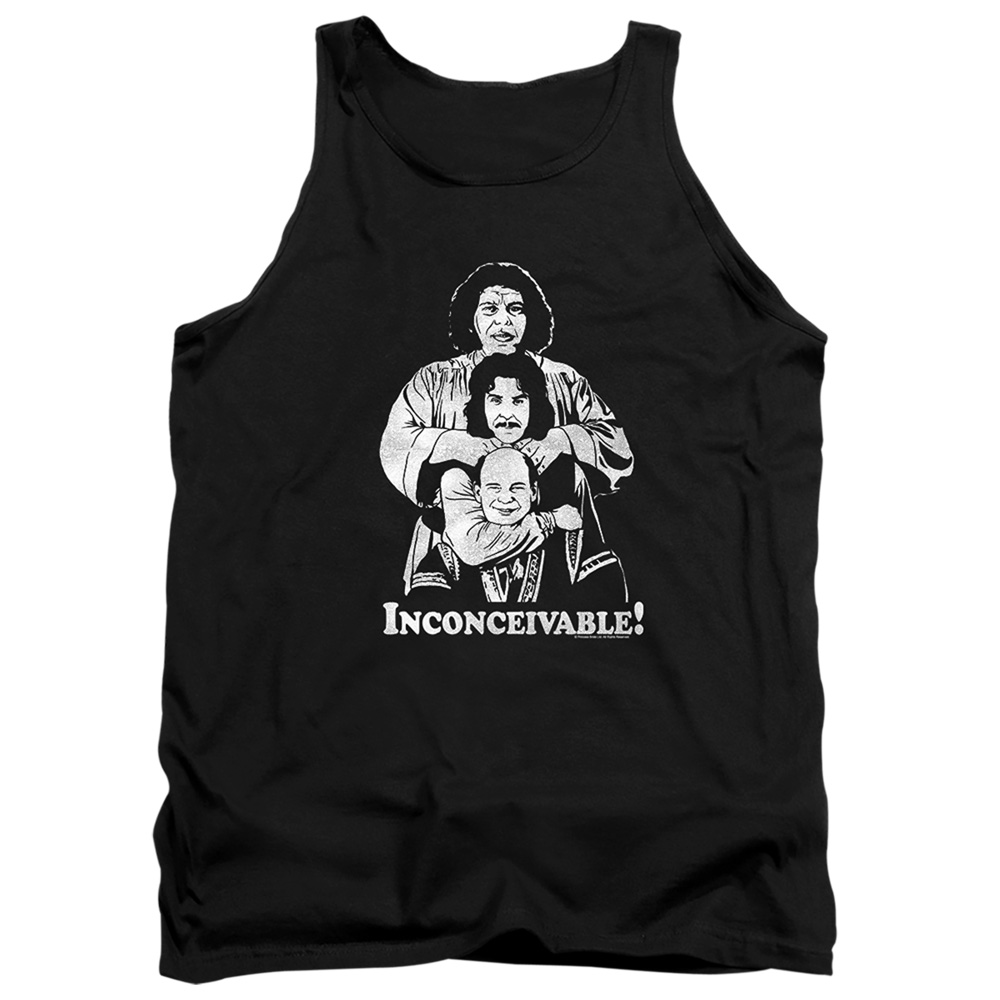 PB105F-TK-2 Princess Bride Inconceivable Adult Tank Top, Black - Medium