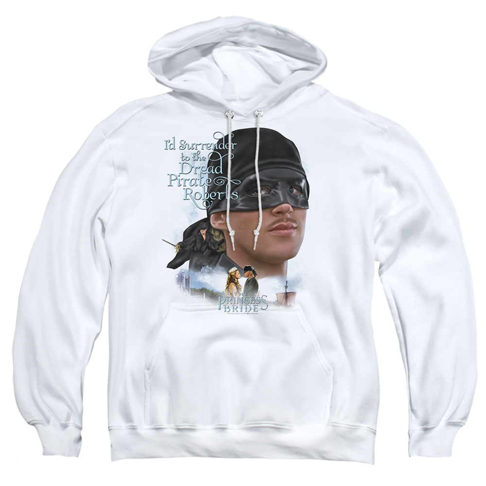 PB158B-AFTH-1 Princess Bride Surrender Adult Pullover Hoodie, White - Small