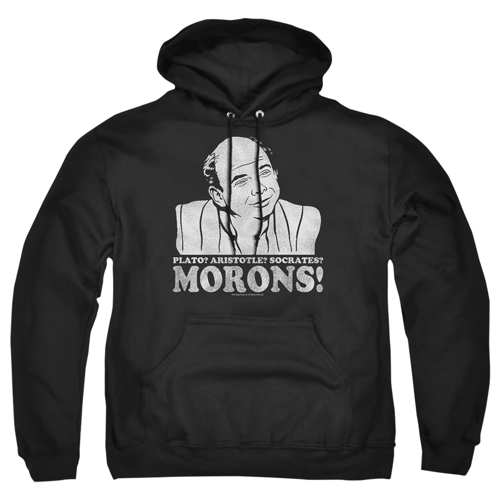 PB121E-AFTH-2 Princess Bride Morons Adult Pullover Hoodie, Black - Medium