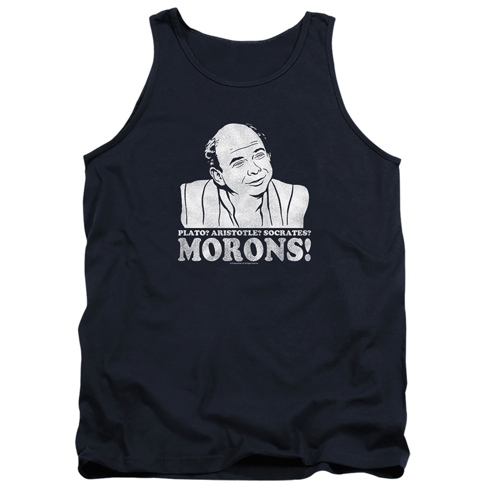 PB121K-TK-2 Princess Bride Morons Adult Tank Top, Navy - Medium