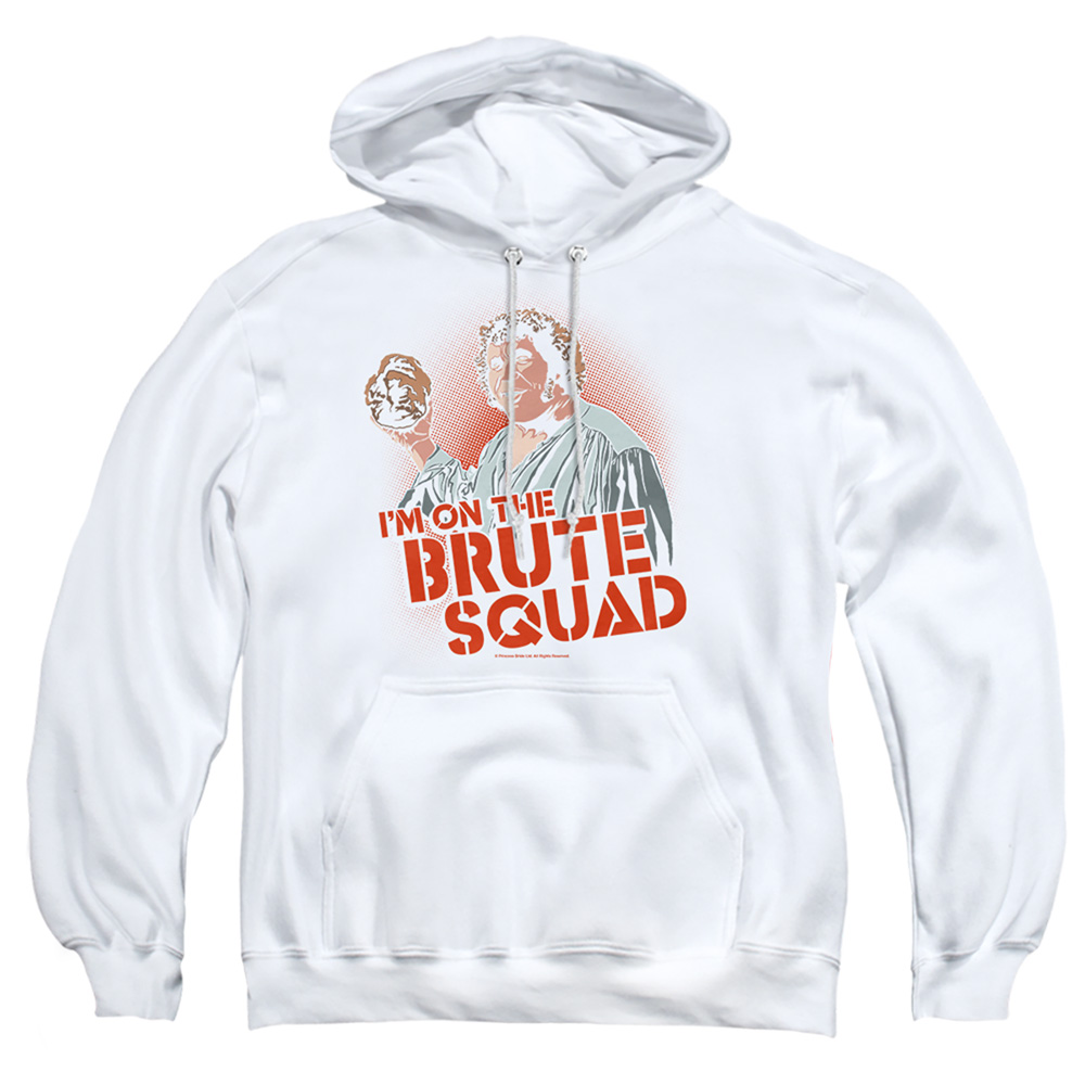 PB155H-AFTH-4 Princess Bride Im on The Adult Pullover Hoodie, White - Extra Large