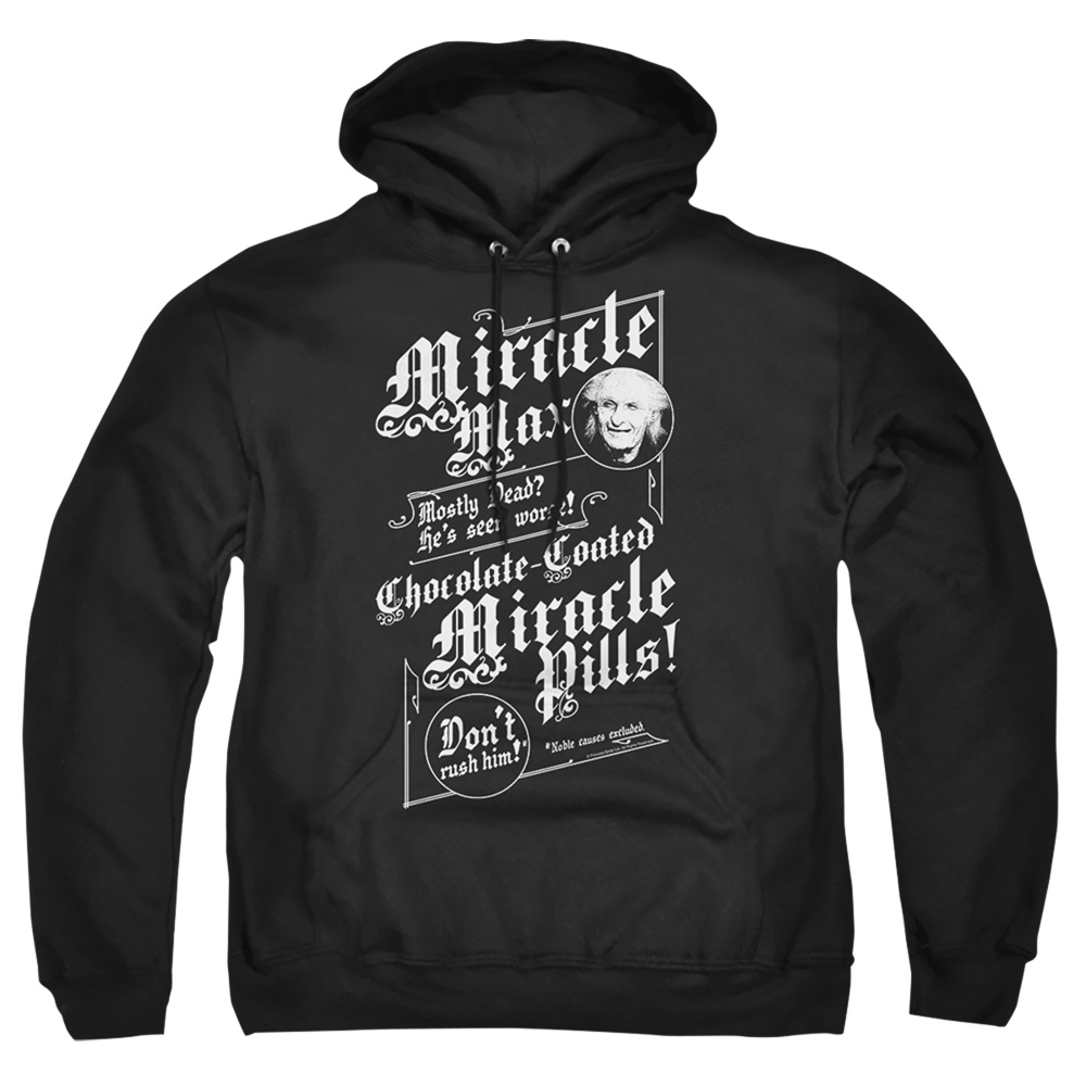 PB110F-AFTH-1 Princess Bride Miracle Max Adult Pullover Hoodie, Black - Small