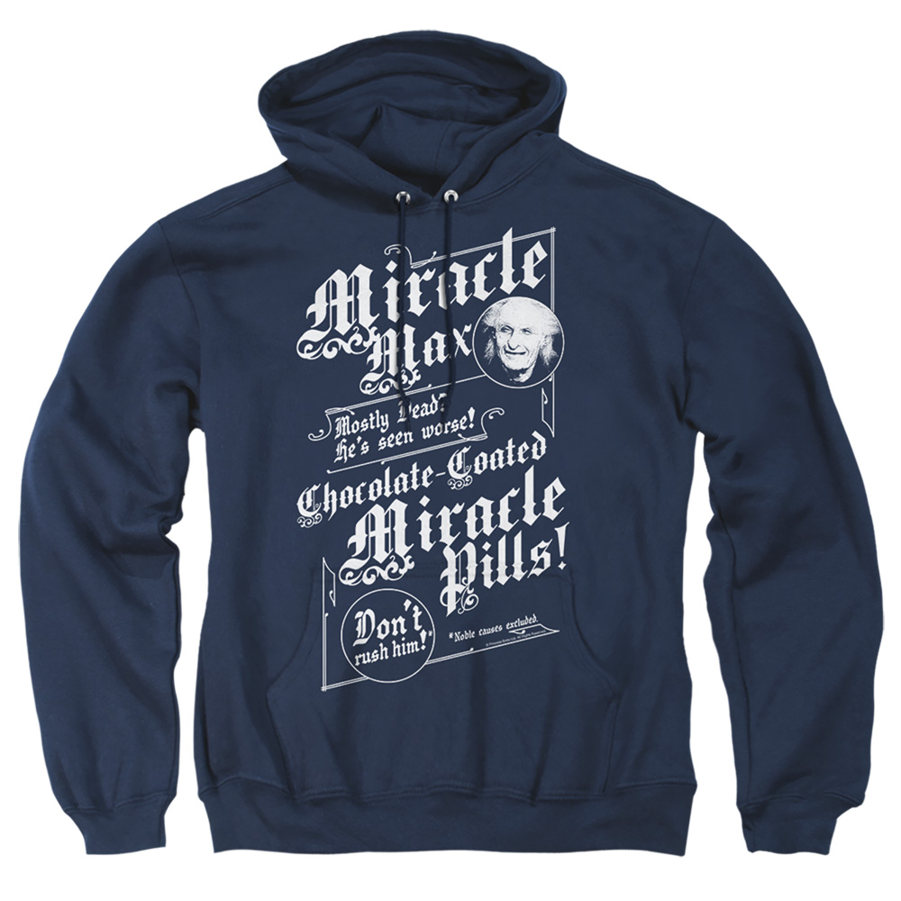 PB110I-AFTH-4 Princess Bride Miracle Max Adult Pullover Hoodie, Navy - Extra Large