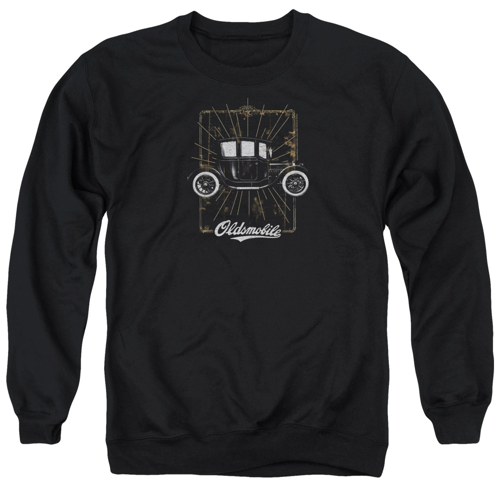 OLS106-AS-2 Oldsmobile 1912 Defender Adult Crewneck Sweatshirt, Black - Medium
