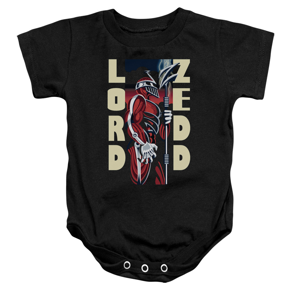 PWR200-SS-2 Power Rangers Zedd Deco Infant Snapsuit, Black - Medium - 12 Month