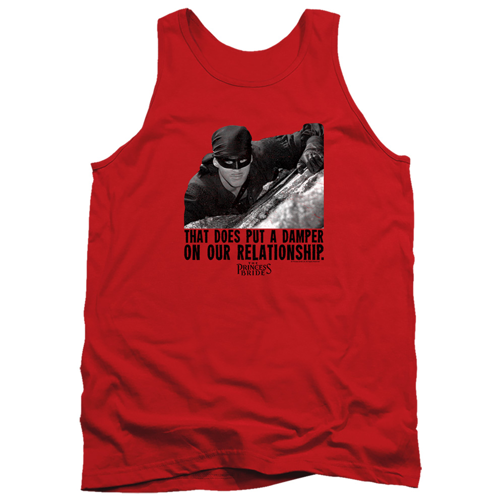 PB149C-TK-2 Princess Bride Damper Adult Tank Top, Red - Medium