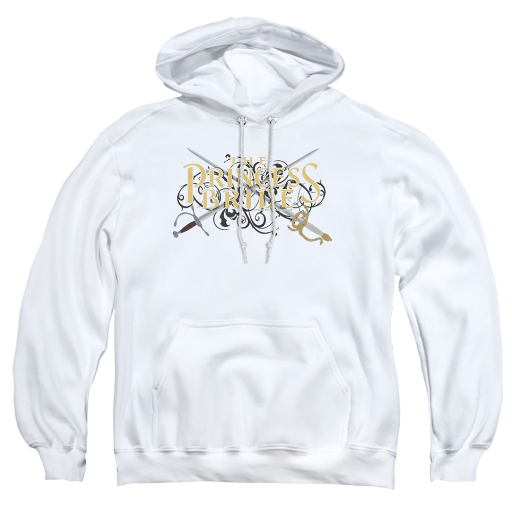 PB150L-AFTH-2 Princess Bride Swords Adult Pullover Hoodie, White - Medium