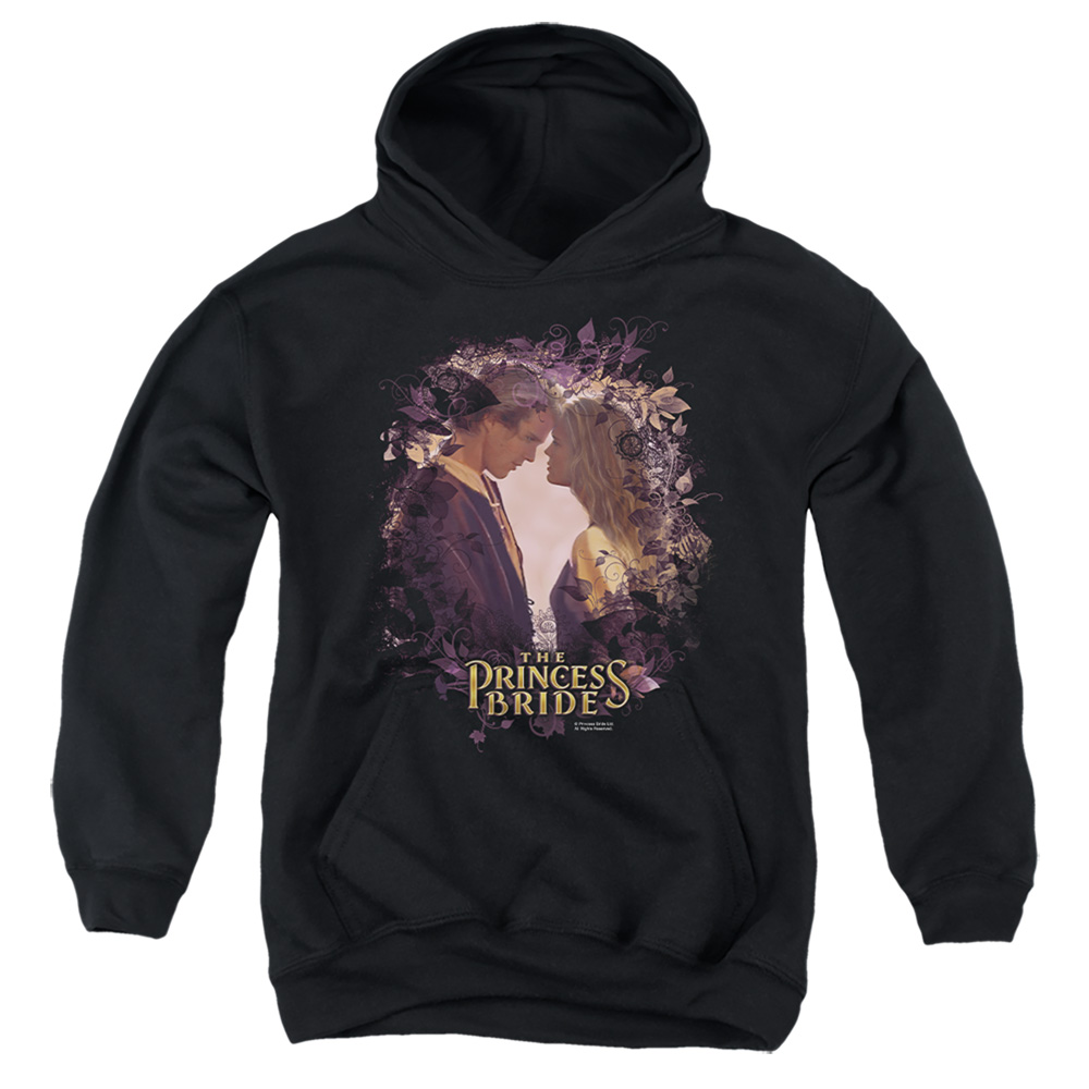 PB151E-YFTH-2 Princess Bride Young Love Youth Hooded Sweatshirt, Black - Medium
