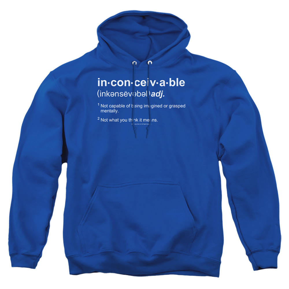 PB118F-AFTH-2 Princess Bride Definition Adult Pullover Hoodie, Royal - Medium