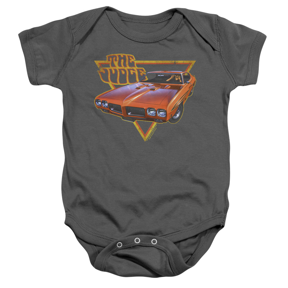 PTC101-SS-2 Pontiac Judged Infant Snapsuit, Charcoal - Medium - 12 Month