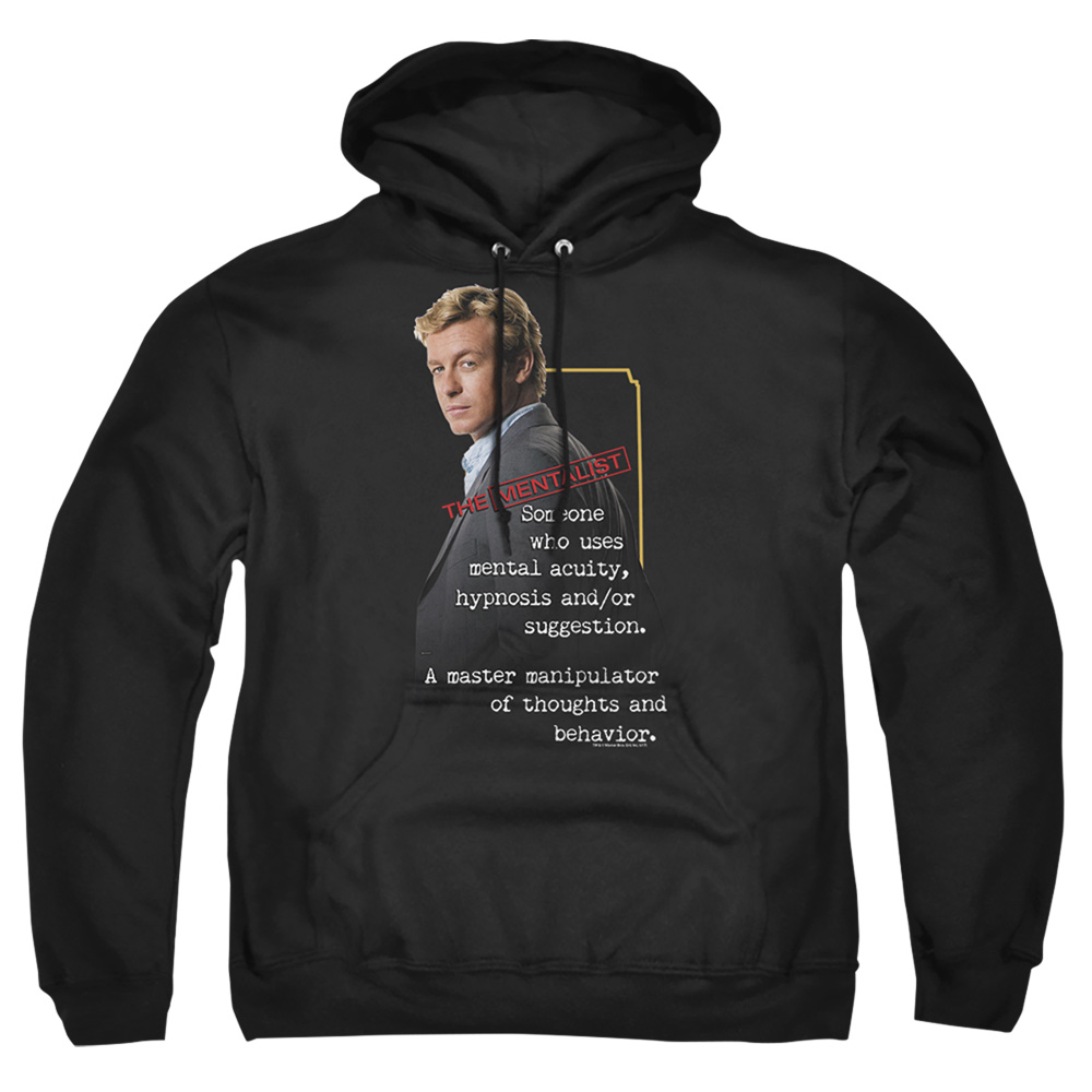 WBT163-AFTH-1 Mentalist Definition Adult Pullover Hoodie, Black - Small