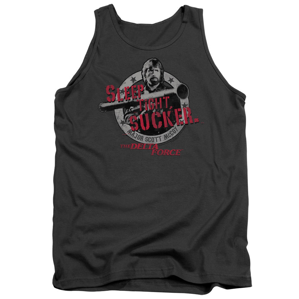 MGM145-TK-2 MGM Delta Force Sleep Tight Adult Tank Top, Charcoal - Medium
