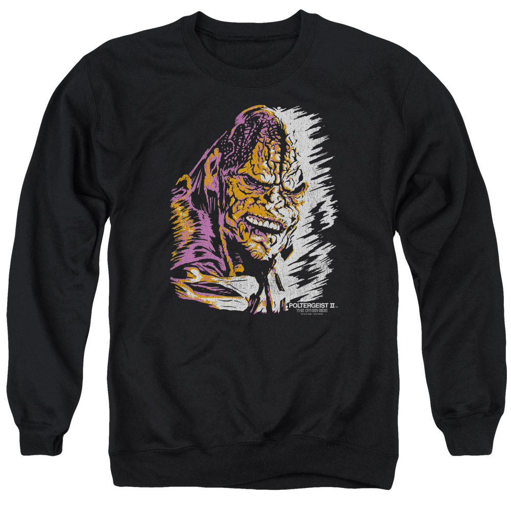 MGM311-AS-2 Poltergeist II Kane Worm Adult Crewneck Sweatshirt, Black - Medium