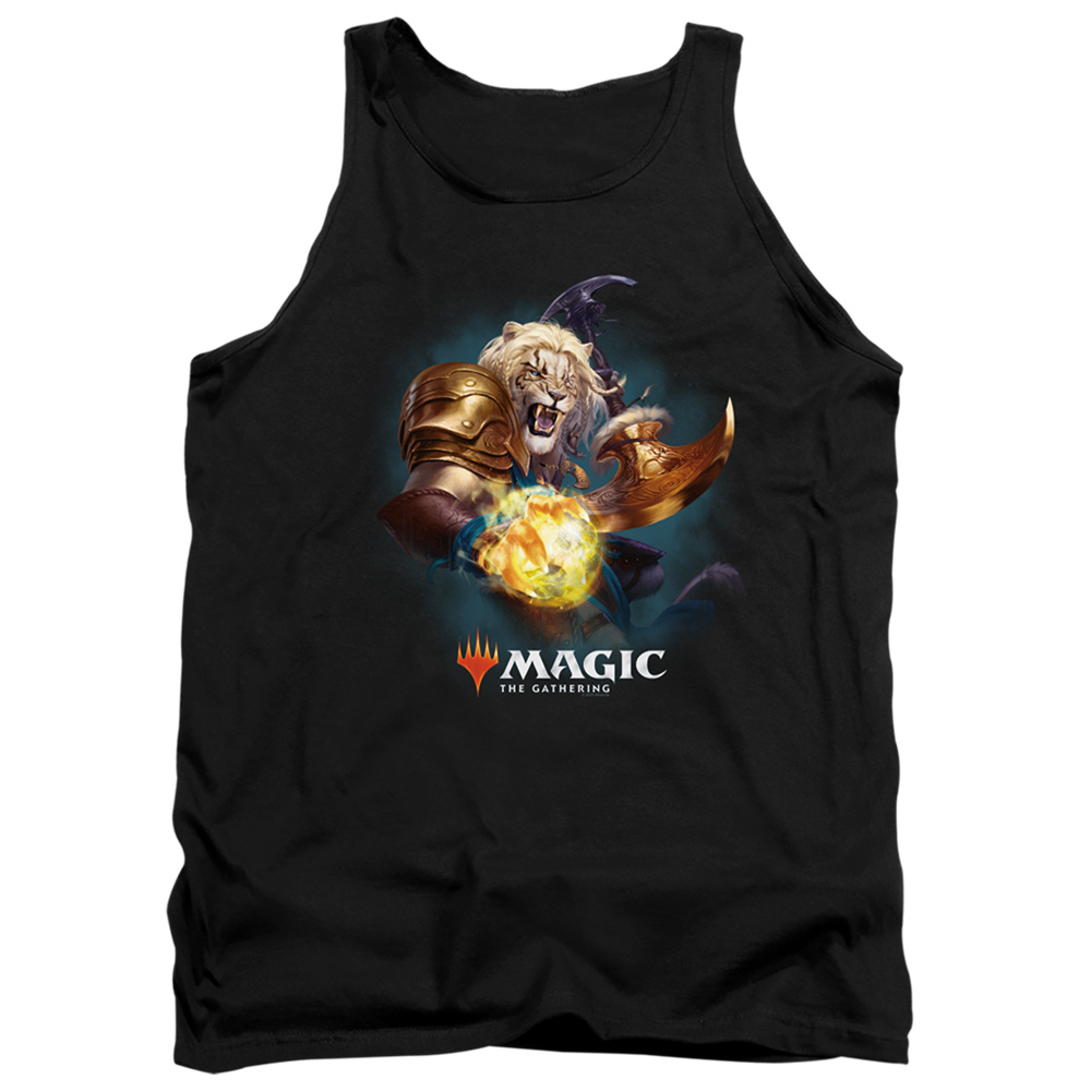 HBRO652-TK-2 Magic The Gathering Ajani Adult Tank Top, Black - Medium