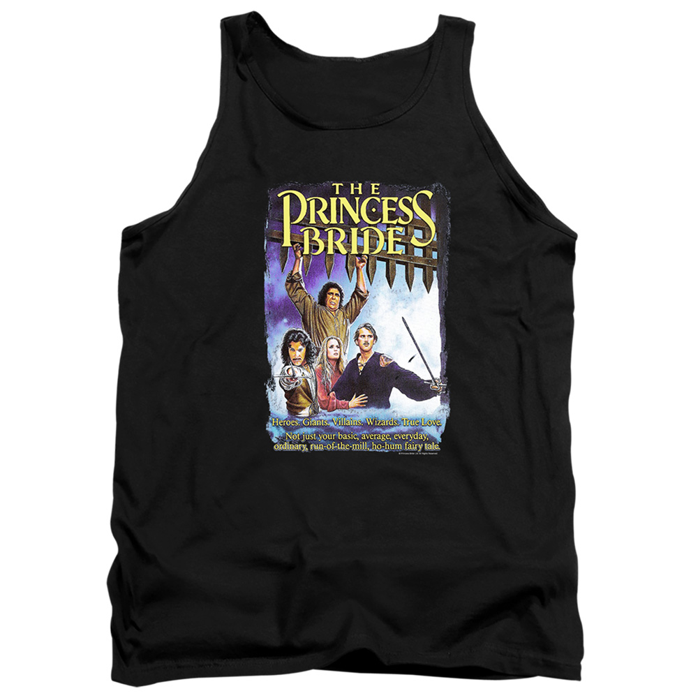 PB120E-TK-2 Princess Bride Alt Poster Adult Tank Top, Black - Medium