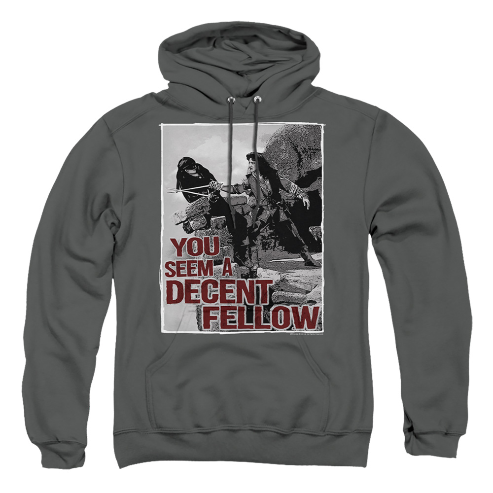 PB116K-AFTH-2 Princess Bride Fellow Adult Pullover Hoodie, Charcoal - Medium