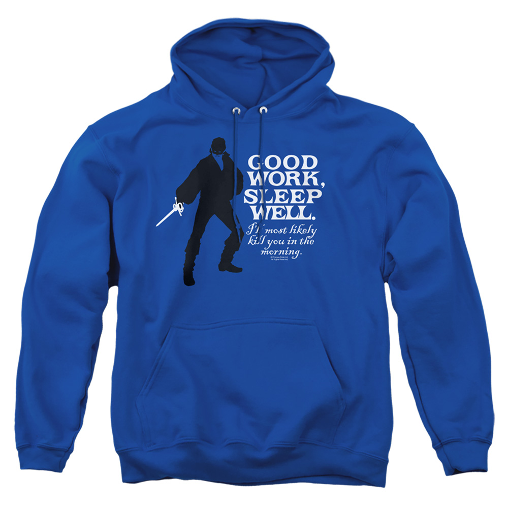 PB117J-AFTH-5 Princess Bride Good Work Adult Pullover Hoodie, Royal - 2X