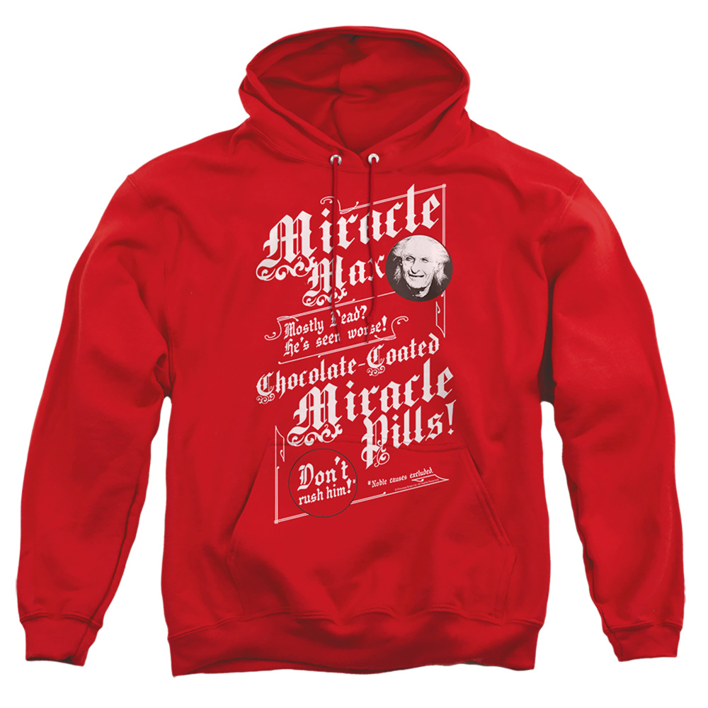 PB110E-AFTH-4 Princess Bride Miracle Max Adult Pullover Hoodie, Red - Extra Large