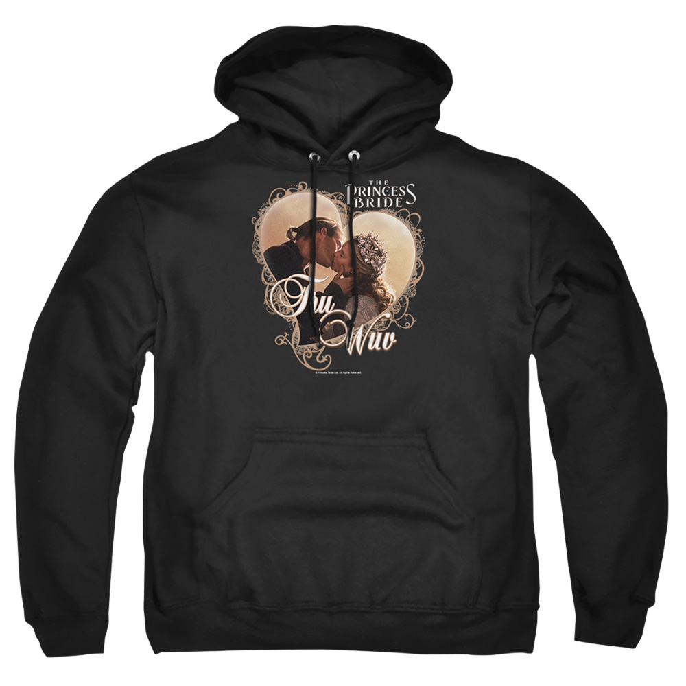 PB107E-AFTH-2 Princess Bride Tru WUV Adult Pullover Hoodie, Black - Medium