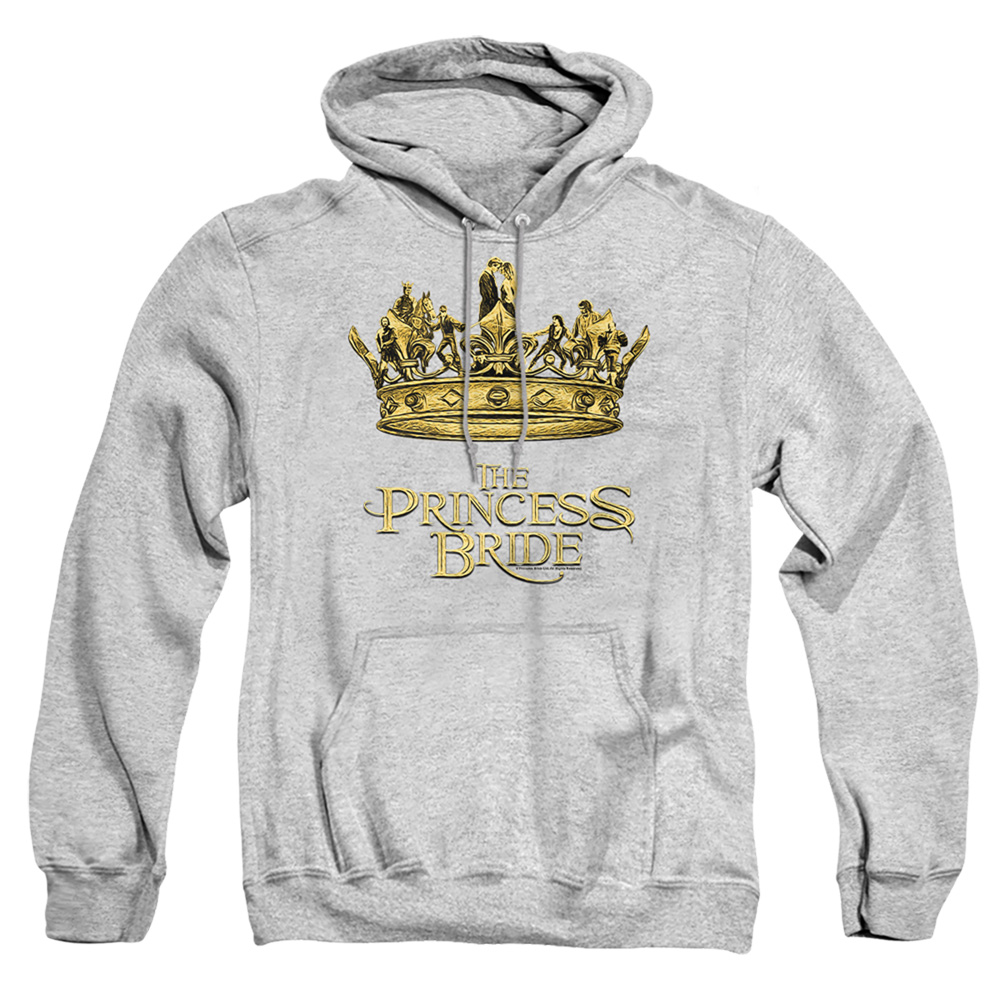 PB153F-AFTH-2 Princess Bride Crown Adult Pullover Hoodie, Athletic Heather - Medium