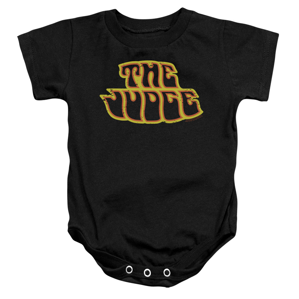 PTC102B-SS-2 Pontiac Judge Logo Infant Snapsuit, Black - Medium - 12 Month