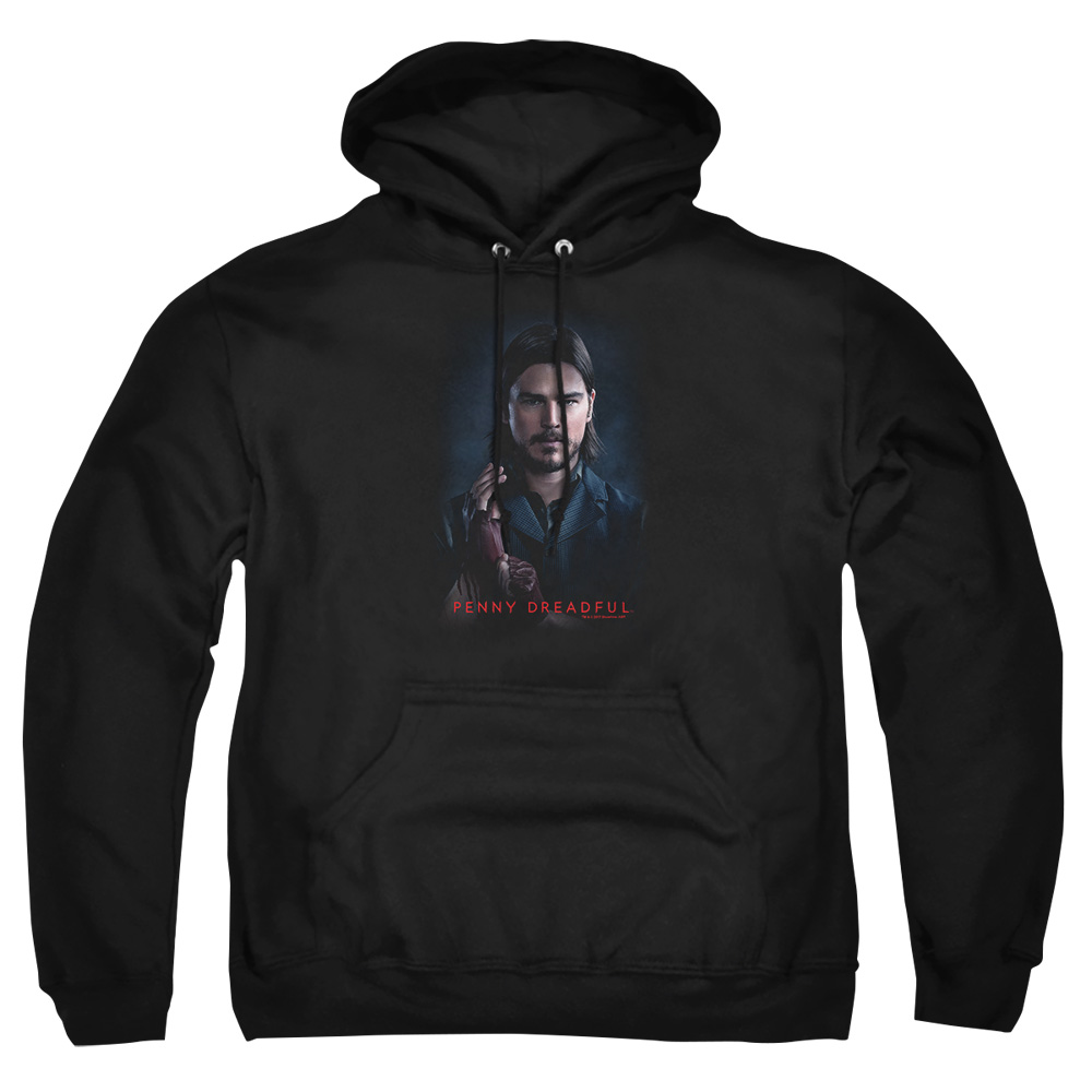 SHO479-AFTH-7 Penny Dreadful Ethan Adult Pullover Hoodie, Black - 4X