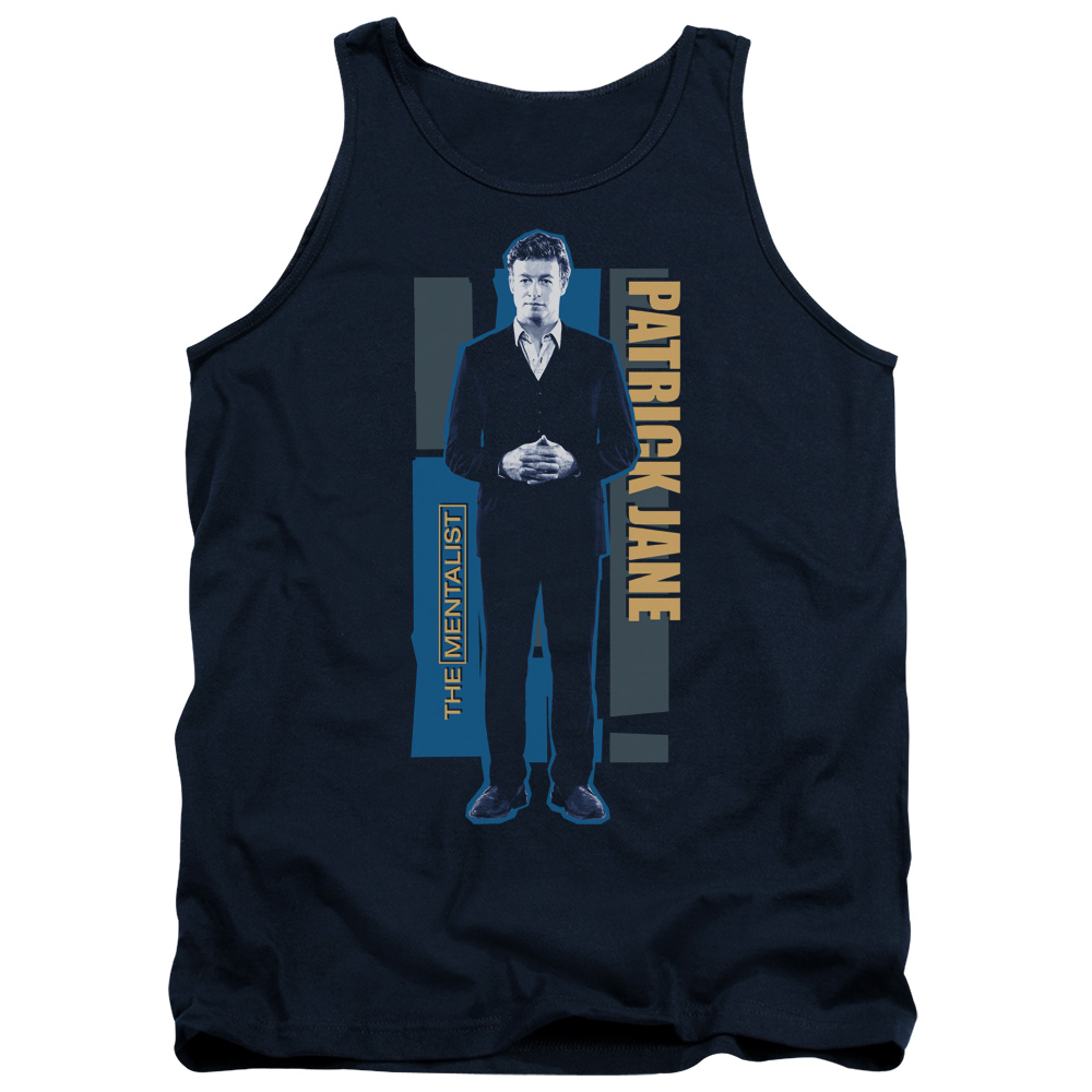 WBT261-TK-2 Mentalist Patrick Jane Adult Tank Top, Navy - Medium