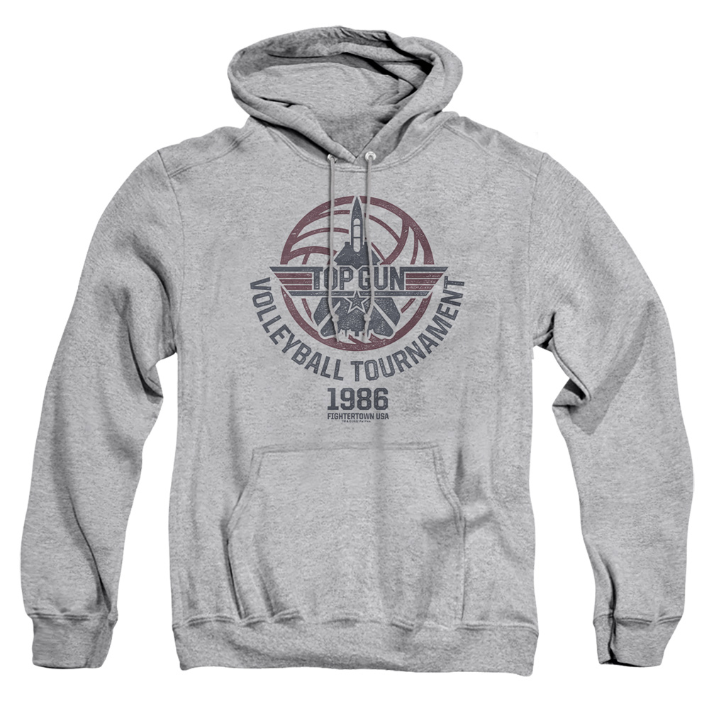 PAR842-AFTH-6 Paramount - Top Gun Volleyball Grey Adult Pullover Hoodie, Athletic Heather - 3X