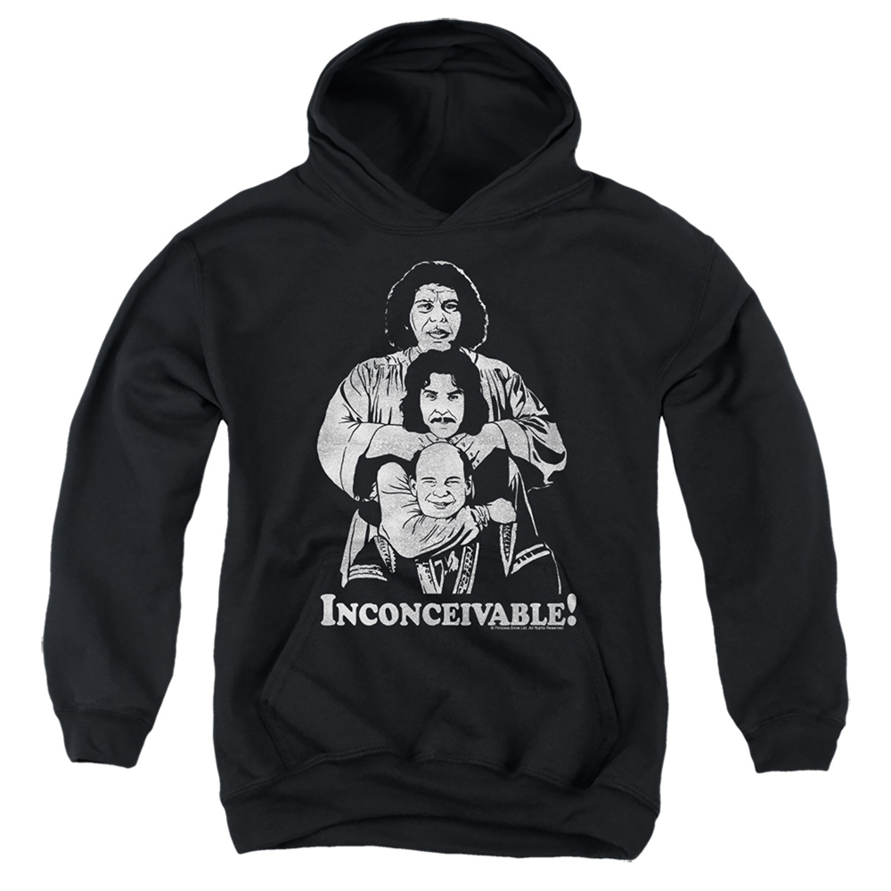 PB105F-YFTH-2 Princess Bride Inconceivable Youth Hooded Sweatshirt, Black - Medium