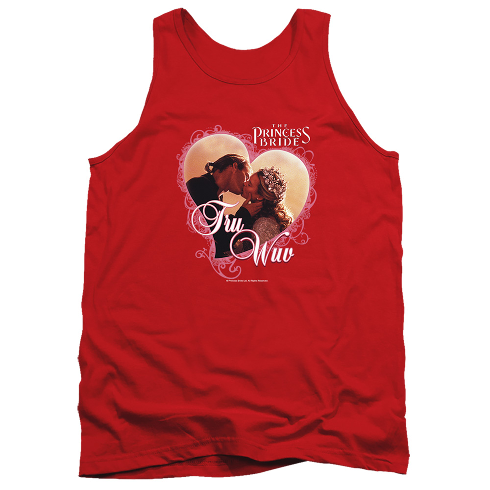 PB107D-TK-3 Princess Bride Tru WUV Adult Tank Top, Red - Large